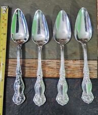 LOT OF 4 TURN-OF-THE-CENTURY c1910 ORANGE 🍊 BLOSSOM SILVERPLATED FRUIT SPOONS 