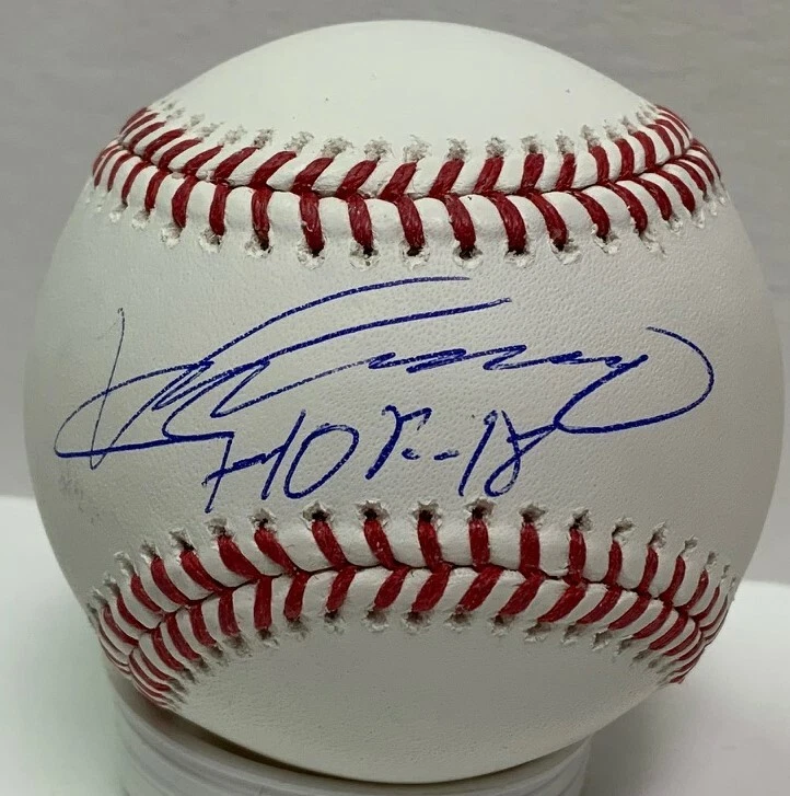 Expos Angels VLADIMIR GUERRERO Signed MLB Baseball AUTO w/ "HOF 18" - JSA - Image 1 of 1