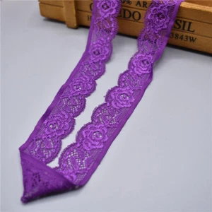 10 Yards Stretch Elastic Lace Ribbon Beautiful 25MM Width For Sewing Accessories - Picture 1 of 18