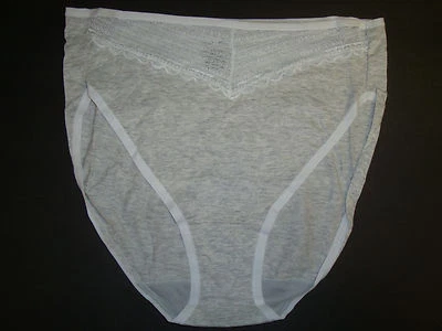 Panty Vanity Fair para mujer bellamente suave corte alto #13129 Mist Heather 7 nuevo sin etiquetas Foto 1 de 3