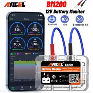 ANCEL BM200 Car Battery Tester Automotive Battery Monitor Bluetooth Load Tester - Picture 1 of 17
