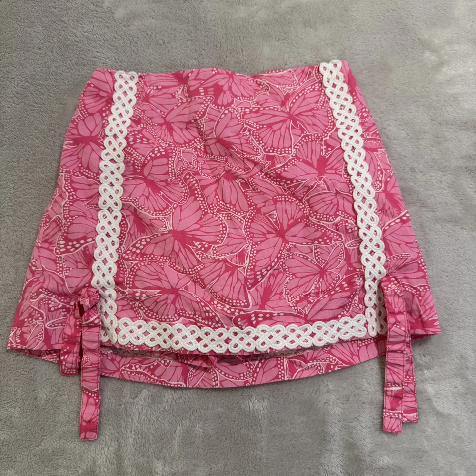 Lilly Pulitzer Jubilee butterfly pink girls skirt skort size 8 - Image 1 of 4