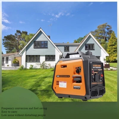 Small Silent Inverter 3KW Electric Starter/hand Starter Portable Outdoor Camping - Image 1 of 4