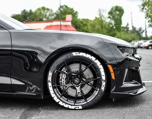 1.00" Tire Lettering Fit CAMARO SS Stickers 16"-22" 8xpcs Permanent - Picture 1 of 3