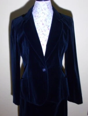 De Colección Joyce Ropa Deportiva Terciopelo Falda Traje Talla S HECHO EN EE. UU. Color Negro Usado en Excelente Condición Foto 1 de 4