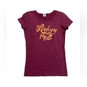 Vintage y2K Hollister Company Lindsay is PHAT Controversial Baby T-Shirt - Picture 1 of 6