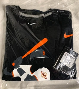Rare NWT Nike Buster Posey San Francisco Giants T-shirt in Original Plastic Sz L - Picture 1 of 3