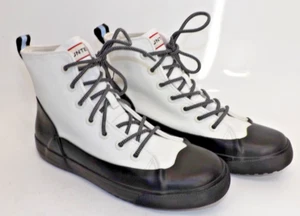 Hunter for Target Dipped Canvas High Top Sneakers rain boots Women's size 8.5 - Picture 1 of 13