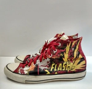 Converse Mens 10 Womens 12 FLASH All Star Chuck Taylor DC Comics Shoes 127349F - Picture 1 of 12
