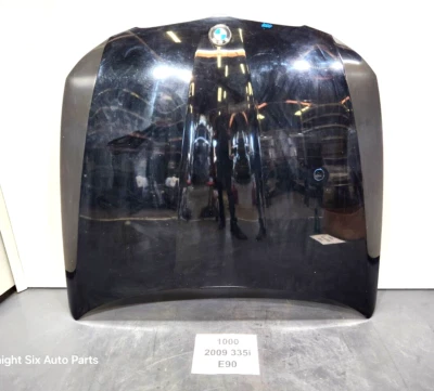 ✅ 09-11 OEM BMW E90 E91 328 335 Sedán Capó Panel Negro 668 *NOTA Foto 1 de 4
