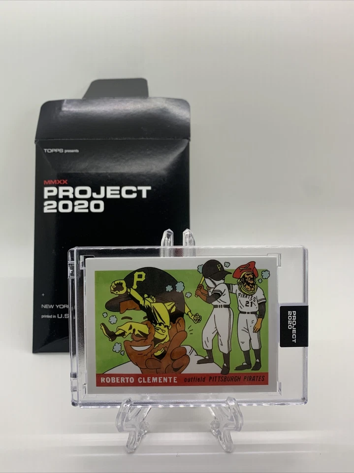 2020 TOPPS PROJECT 2020 #197 ROBERTO CLEMENTE - BY ERMSY 70 ARTIST - Image 1 of 1