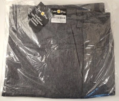 LawPro Polyester Twill Uniform Trousers, TT091, Heather Gray, Size 64, Unhemmed - Image 1 of 4