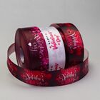Happy Valentine Day Ribbon Red Ideal For Gift Box Wrap Party Favors Floral Roll
