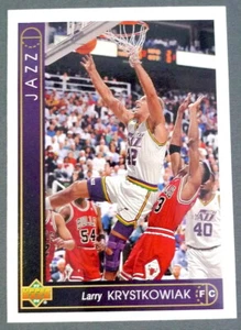 NBA Utah Jazz Larry Krystkowiak '93-'94 Upper Deck Basketball Trading Card - Foto 1 di 4