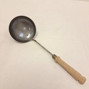 Vintage Samson Stainless Ladle Wood Handle Farmhouse Kitchen Utensil - Picture 1 of 7