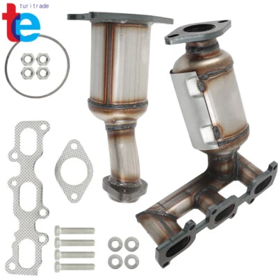 For 2011- 2014 Ford Edge 3.5L 3.7L Non Turbo Only LH+RH Catalytic Converter - Image 1 of 4