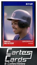 Brian Hunter 1989 Star Greenville Braves #9  Atlanta Braves