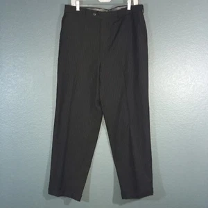 Calvin Klein Men's Straight Leg Wool  Business Dress  Pants, Black, 34x34 - Picture 1 of 10