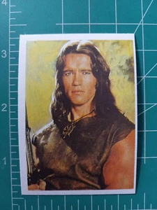 1984 SUPER EXITO Rock POP MOVIE Card ARNOLD SCHWARZENEGGER ROOKIE CONAN SHARP - Bild 1 von 2