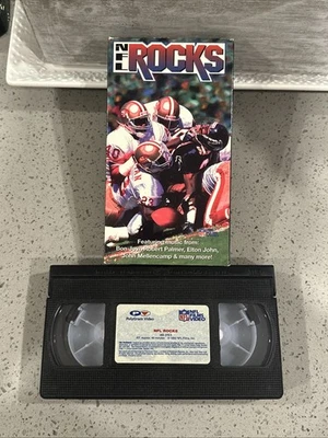 NFL Rocks (VHS, 1992) Bon Jovi, Elton john, Robert Palmer Vintage - Image 1 of 2