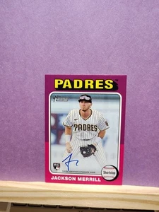 Jackson Merrill 2024 Topps Heritage High Number Real One Autographs Auto - Picture 1 of 3