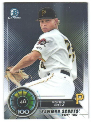 2018 Bowman Shane Baz #BTP-48 Bowman Chrome Scouts' Top 100 - Image 1 of 2