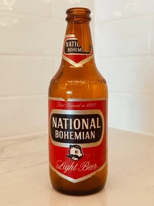 1950er NATTY BO, NATIONAL BÖHMISCHE LEICHTE BIERFLASCHE PAPIERETIKETT 12oz - Bild 1 von 3