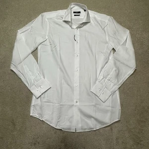 NWOT Hugo Boss Dress Shirt Mens 15 34 White Slim Fit A1 - Picture 1 of 8