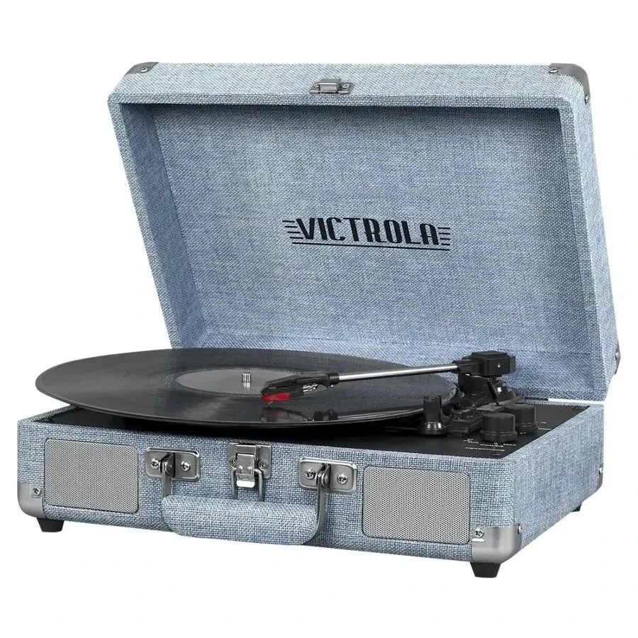 Victrola Journey Suitcase Record Player - Light Denim Blue - Image 1 of 1