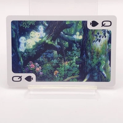 Carte da gioco Princess Mononoke Kodama Japanese Ghibli Anime picche Q JP F/S - Immagine 1 di 4