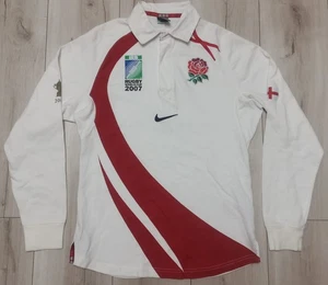 ENGLAND 2007 RUGBY TRIKOT WORLD CUP SHIRT NIKE 234517-101 HERREN GRÖSSE S - Bild 1 von 10