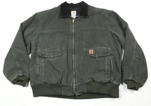 Carhartt Sandstone Bomberjacke Herren 3XLT grün gesteppt Fleece gefüttert Canvas - Bild 1 von 14