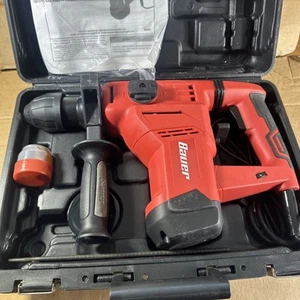BAUER 1641E-B 10 AMP 120V Variable Speed 1-1/8" SDS Rotary Hammer Drill W/ Case - Picture 1 of 16