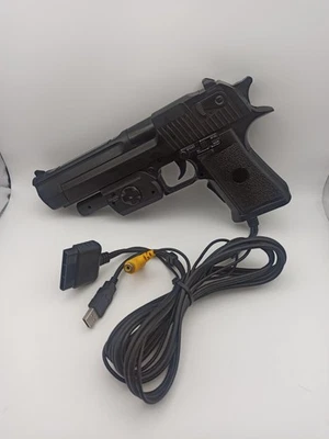 Sony PlayStation 1 2 PS1 PS2 Light Gun Pistol W/ Recoil G-Con Desert Eagle - Image 1 of 4
