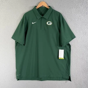 Green Bay Packers Shirt Herren XXL Grün NFL Football Coach Polo Nike Dri-FIT - Bild 1 von 15