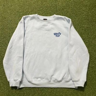 White Fox Archive Pullover Sweatshirt Women's M/L Medium Large Blue Crewneck - Image 1 of 4