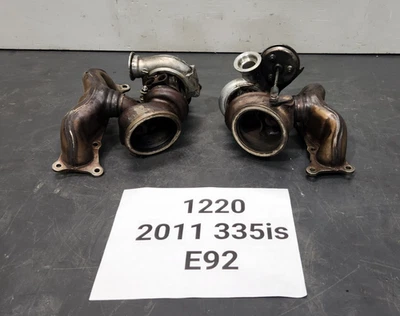 ✅ 07-10 OEM BMW E90 E92 E93 335 Turbocompresor N54 Motor JUEGO PWG 125k Foto 1 de 4