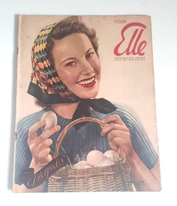 ELLE - French Magazine - Rare Original WWII Edition - april 1941 - FREE SHIPPING - Bild 1 von 8