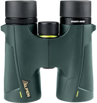 Alpen Alpen Shasta Ridge 10x42 Binocular, B4, Multicoated, Dark Green, : 394SR - Image 1 of 4