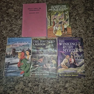 Vintage Mixed Mystery Book Lot. Nancy Drew Bobbie Twins Dilly Goes To Ambergate - Imagen 1 de 11