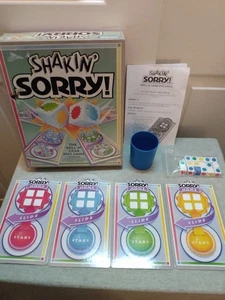 Complete Vintage 1992 Parker Brothers Shakin' Sorry! Board Dice Game - SEE PICS - Picture 1 of 9