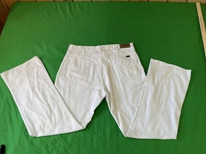 Sears Roebuck and Co. Men’s Vintage Genuine White Denim Jeans Sz 36X33 5 Pocket - Picture 1 of 12