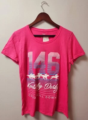 Camiseta Kentucky Derby 146 2020 rosa para mujer talla L - nueva con etiquetas Foto 1 de 4