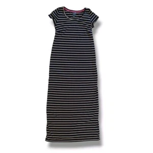 Oh Baby by Motherhood Maternity Maxi Dress T Shirt Striped Short Sleeve Size S - Picture 1 of 10
