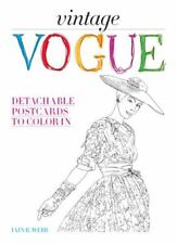 Vintage Vogue: Detachable postcards to color in, , Webb, Iain R.,British VOGUE, 