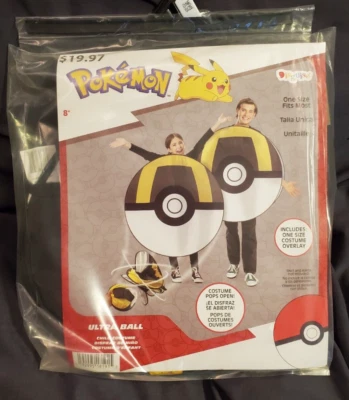 Fantasia pop-out Pokemon Poke Ball Ultra Ball, criança e adulto - Imagem 1 de 4