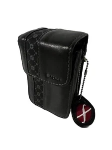 Multi Use Genuine Black Leather Mini Case Foray - Picture 1 of 12