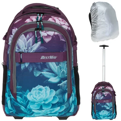 Schultrolley Mädchen Bestway Trolley Rucksack Evolution Packer 40244 Flower +r - Bild 1 von 4
