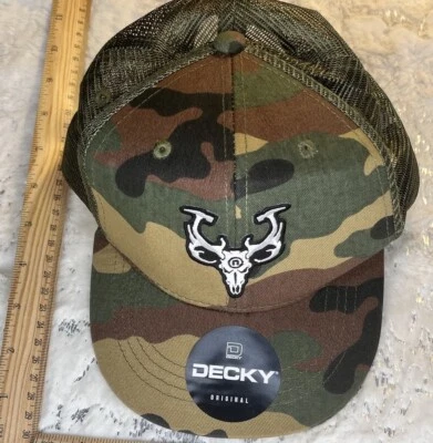 Decky Original Camo  Trucker - Hat Cap Hunting Outdoors Adjustable - Image 1 of 4