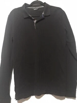 Jared Lang Polo Mens Size L Polo Black Long Sleeve - Image 1 of 4